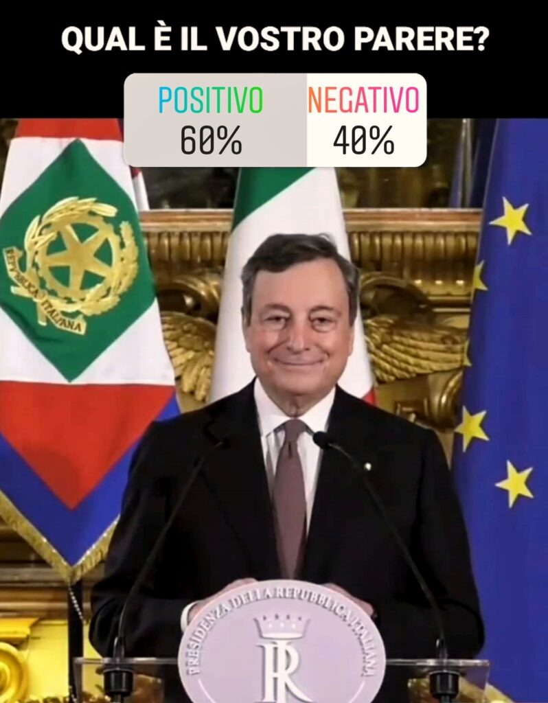 sondaggio Draghi